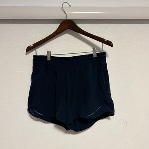 Lululemon Navy Hotty Hot Hot Shorts